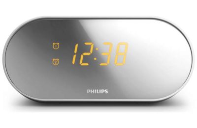 Philips AJ2000 Mirrored Clock Radio